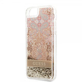 Guess iPhone 7/8/SE Kuori Liquid Glitter Paisley Pattern Kulta