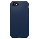 Spigen iPhone 7/8/SE kuori Silicone Fit tummansininen