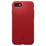 Spigen iPhone 7/8/SE kuori, Silicone Fit, punainen