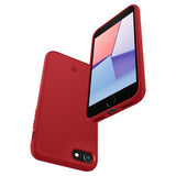 Spigen iPhone 7/8/SE kuori, Silicone Fit, punainen
