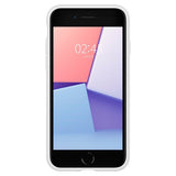 Spigen iPhone 7/8/SE kuori, Silicone Fit, valkoinen
