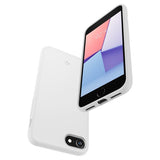 Spigen iPhone 7/8/SE kuori, Silicone Fit, valkoinen