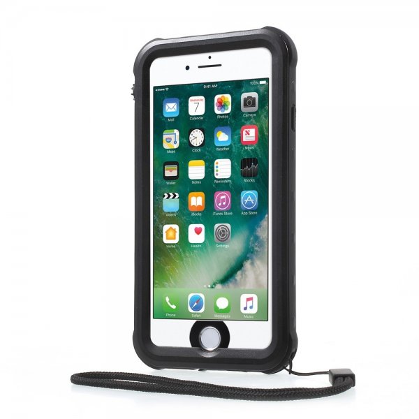 Redpepper iPhone 7/8/SE kuori Vedenkestävä IP68 Musta