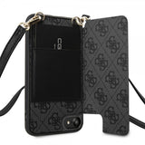 Guess iPhone 7/8/SE Kuori Crossbody Korttipaikka Suojus Harmaa