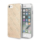 Guess iPhone 7/8/SE Kuori Glitter Suojus Kulta