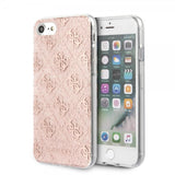 Guess iPhone 7/8/SE Kuori Glitter Cover Peony Ruusu
