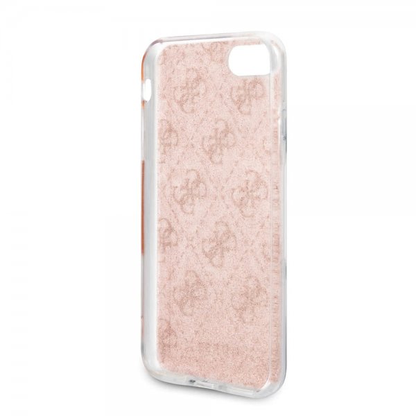 Guess iPhone 7/8/SE Kuori Glitter Cover Peony Ruusu