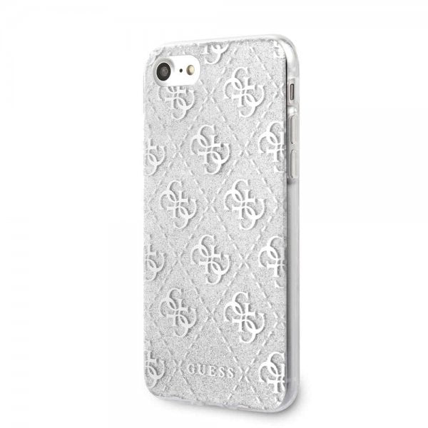 Guess iPhone 7/8/SE Kuori Glitter Peony Hopea