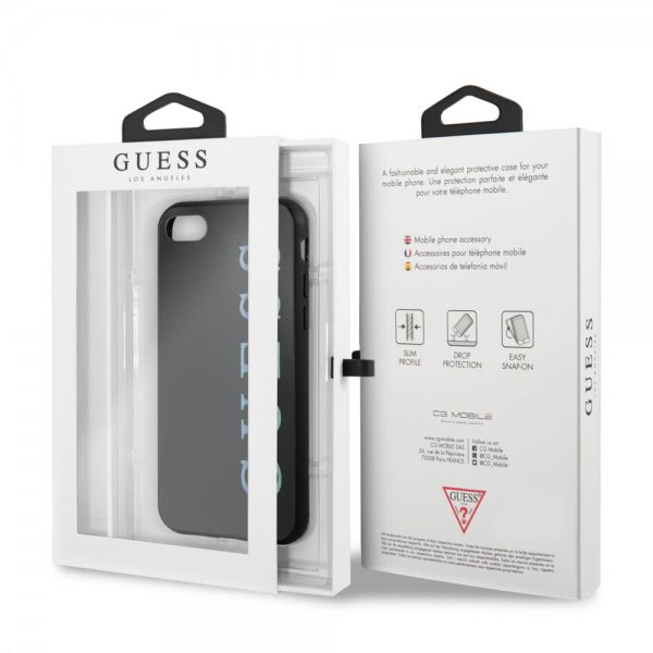 Guess iPhone 7/8/SE Kuori Glitter Cover Musta