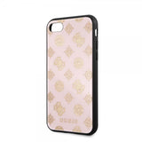 Guess iPhone 7/8/SE Kuori Glitter Peony Roosa