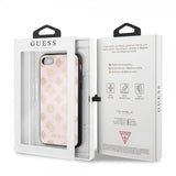 Guess iPhone 7/8/SE Kuori Glitter Peony Roosa