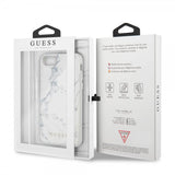 Guess iPhone 7/8/SE Kuori Marble Cover Valkoinen