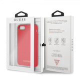 Guess iPhone 7/8/SE Kuori Silicone Logo Punainen