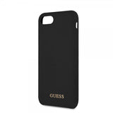 Guess iPhone 7/8/SE Kuori Silicone Logo Musta