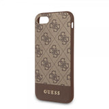Guess iPhone 7/8/SE Kuori Stripe Cover Ruskea