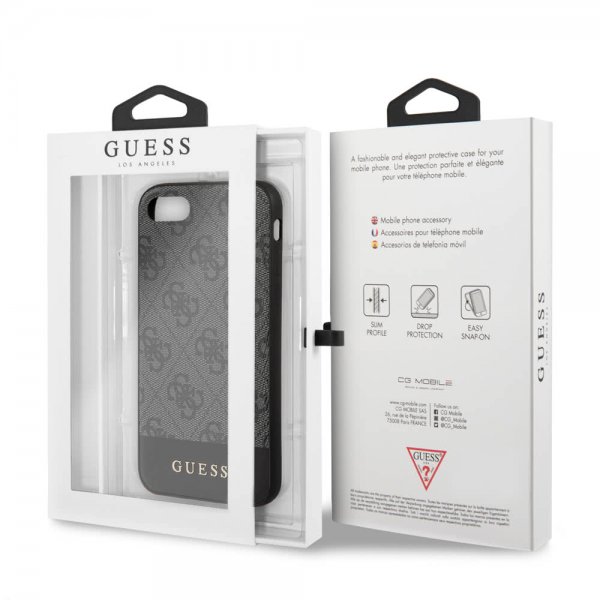 Guess iPhone 7/8/SE Kuori Stripe Cover Harmaa