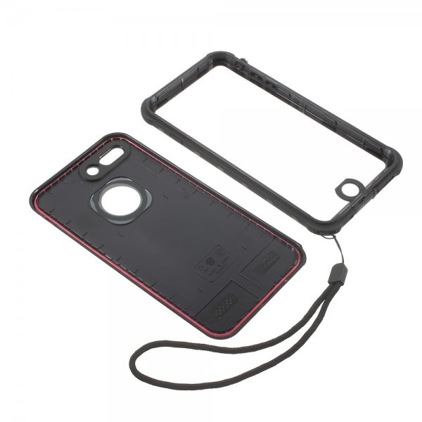 Redpepper iPhone 7 Plus/iPhone 8 Plus -suojakuori vedenkestävä IP68 Musta
