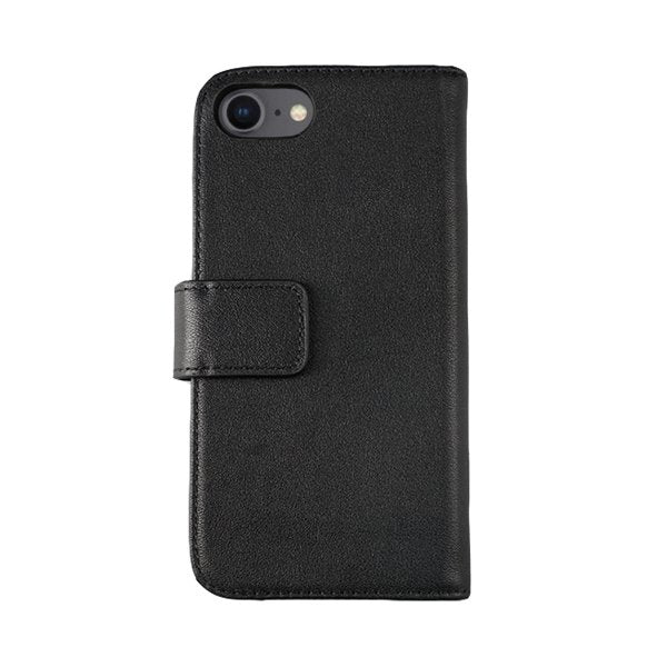 Rvelon iPhone 7/8/SE Suojakotelo, aitoa nahkaa, musta
