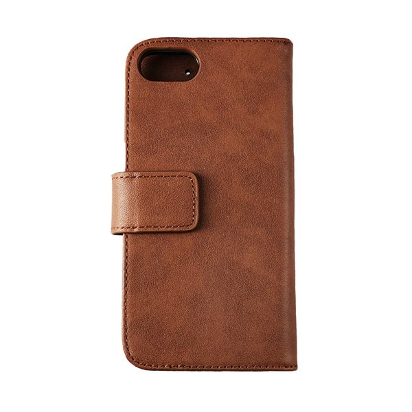 Rvelon iPhone 7/8/SE Kotelo, aitoa nahkaa, korttipaikat, ruskea