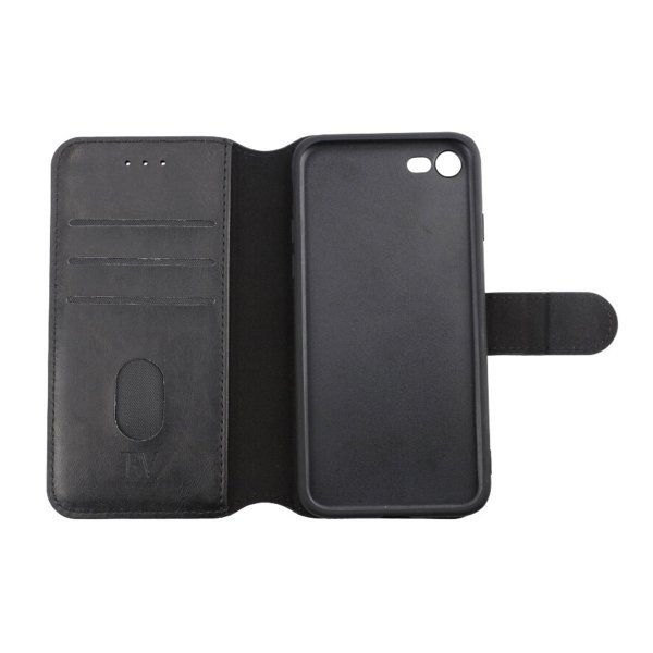 Rvelon iPhone 7/8/SE-suojakotelo magneettisella irrotettavalla kuorella musta