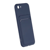 iPhone 7/8/SE Kuori Korttipidike Sininen
