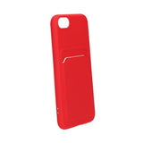 iPhone 7/8/SE Kuori Korttipidike Punainen