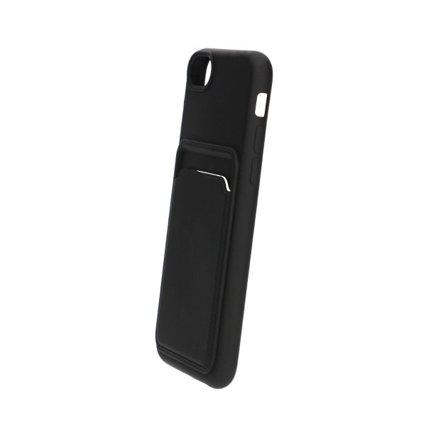 iPhone 7/8/SE Kuori Korttipidike Musta