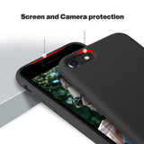 Rvelon iPhone 7/8/SE Kuori Silikoni Musta