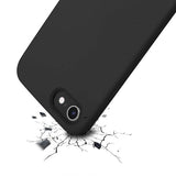 Rvelon iPhone 7/8/SE Kuori Silikoni Musta