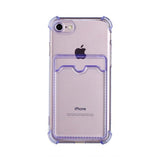 iPhone 7/8/SE Kuori Korttipidike Iskunkestävä Violetti