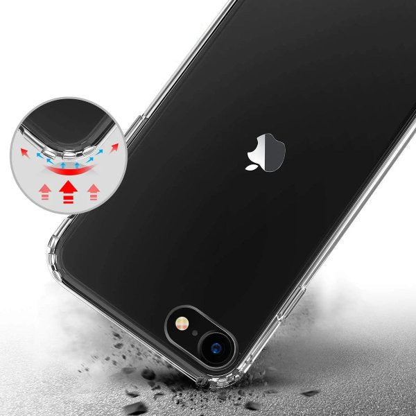 Rvelon iPhone 7/8/SE Kuori TPU Läpinäkyvä