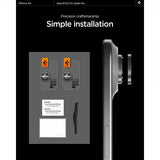 Spigen iPhone Air Kameran Linssuojus GLAS.tR EZ Fit Optik Pro 2 kpl Harmaa