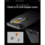 Spigen iPhone Air -kamerasuojalasi GLAS.tR EZ Fit Optik Pro, 2 kpl, musta