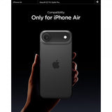Spigen iPhone Air -kamerasuojalasi GLAS.tR EZ Fit Optik Pro, 2 kpl, musta
