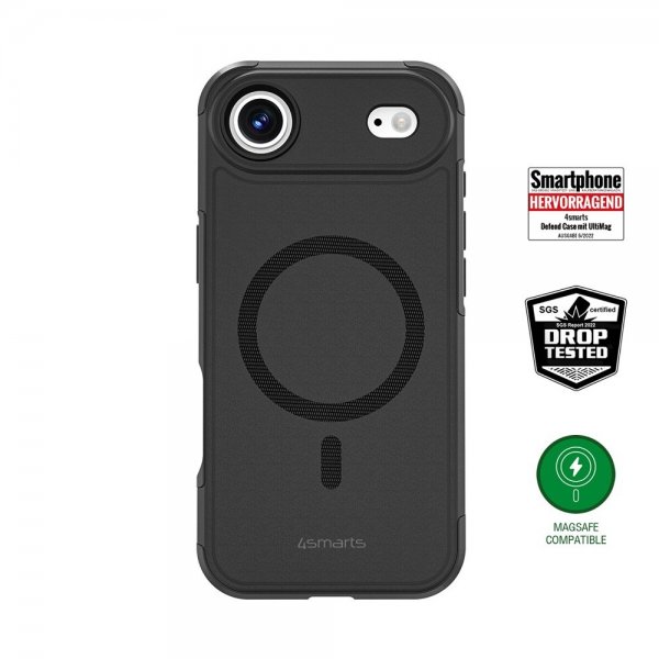 4smarts iPhone Air -kuori Defend Case Ultimag, musta