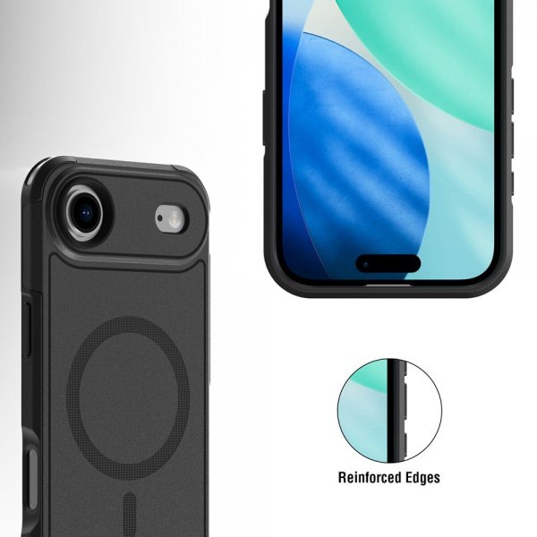4smarts iPhone Air -kuori Defend Case Ultimag, musta