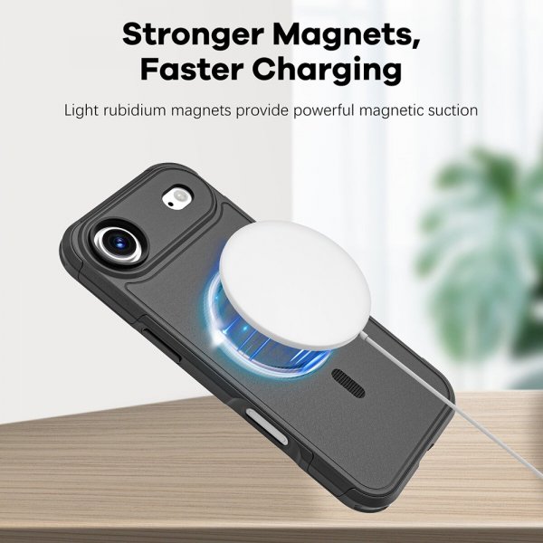 4smarts iPhone Air -kuori Defend Case Ultimag, musta