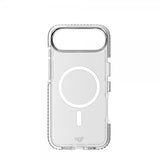 Tech21 iPhone Air -suojakuori EvoCrystal MagSafe Metallic Silver