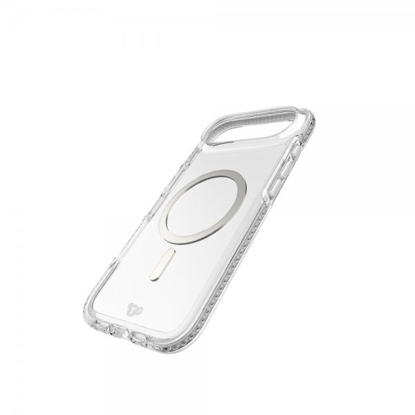Tech21 iPhone Air -suojakuori EvoCrystal MagSafe Metallic Silver