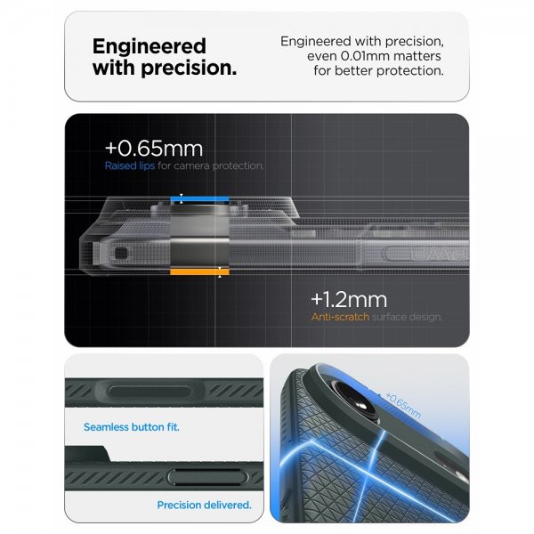 Spigen iPhone Air -kuori Liquid Air Abyss Green