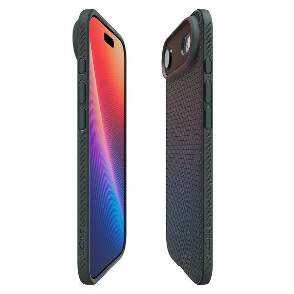 Spigen iPhone Air -kuori Liquid Air Abyss Green