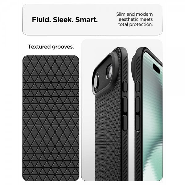 Spigen iPhone Air -kuori, Liquid Air Matte Black
