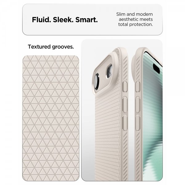 Spigen iPhone Air -kuori, Liquid Air Natural Titanium