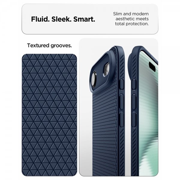 Spigen iPhone Air -kuori Liquid Air, laivastonsininen