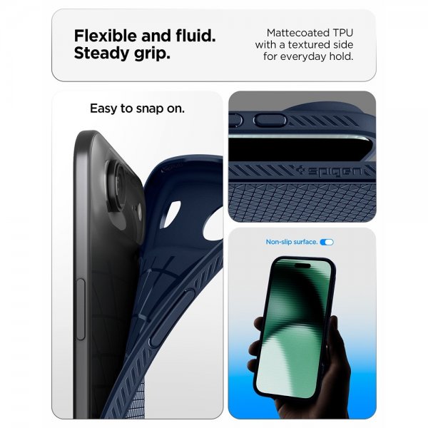 Spigen iPhone Air -kuori Liquid Air, laivastonsininen