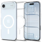 Spigen iPhone Air -kuori Liquid Crystal MagFit kirkas valkoinen