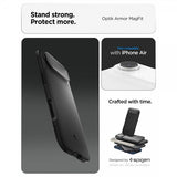 Spigen iPhone Air Skal Optik Armor MagFit Musta