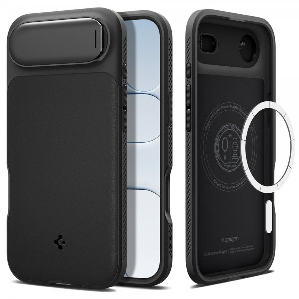 Spigen iPhone Air Skal Optik Armor MagFit Musta