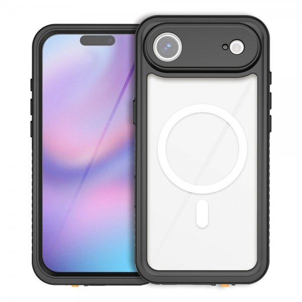 4smarts iPhone Air -kuori, vahva IP68 MagSafe, musta