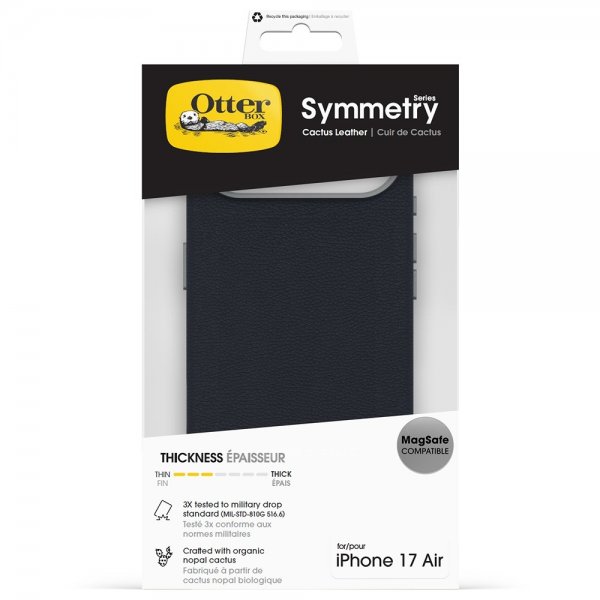 Otterbox iPhone Air -kuori Symmetry Cactus Leather MagSafe Blue Sentiment